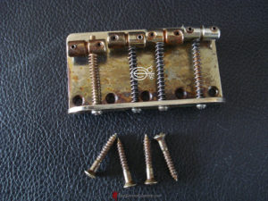(#JP40) STANDARD FENDER JAZZ /PRECISION BASS CHROME BRIDGE DISTRESSED AGED RELIC (SOLD) - Image 6