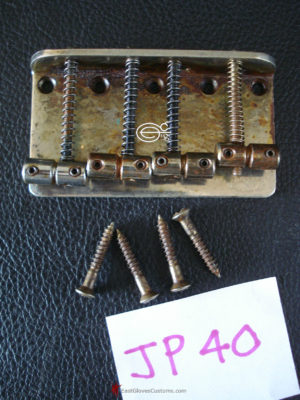 (#JP40) STANDARD FENDER JAZZ /PRECISION BASS CHROME BRIDGE DISTRESSED AGED RELIC (SOLD) - Image 8