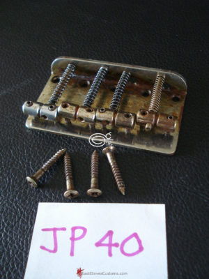 (#JP40) STANDARD FENDER JAZZ /PRECISION BASS CHROME BRIDGE DISTRESSED AGED RELIC (SOLD) - Image 9