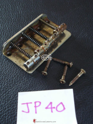(#JP40) STANDARD FENDER JAZZ /PRECISION BASS CHROME BRIDGE DISTRESSED AGED RELIC (SOLD) - Image 10