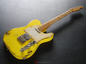 Fender Telecaster Heavy Relic Yellow Graffiti (SOLD) - Image 14