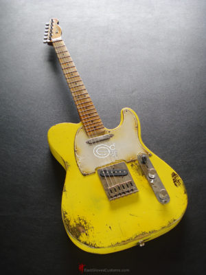 Fender Telecaster Heavy Relic Yellow Graffiti (SOLD) - Image 3