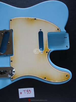 ( #T33 ) FENDER TELECASTER STYLE PICKGUARD RELIC AGED (SOLD)