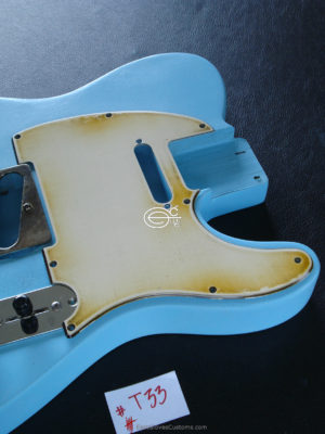 ( #T33 ) FENDER TELECASTER STYLE PICKGUARD RELIC AGED (SOLD) - Image 5