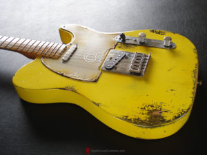 Fender Telecaster Heavy Relic Yellow Graffiti (SOLD) - Image 6