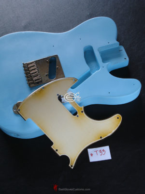 ( #T33 ) FENDER TELECASTER STYLE PICKGUARD RELIC AGED (SOLD) - Image 7