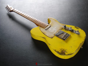 Fender Telecaster Heavy Relic Yellow Graffiti (SOLD) - Image 8