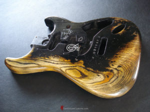 Fender Stratocaster Relic Black Allparts Replacement Body Made in USA (SOLD) - Image 9