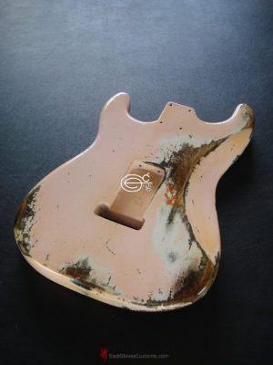 Fender Stratocaster Relic Shell Pink Allparts Replacement Body Made in USA (SOLD) - Image 5