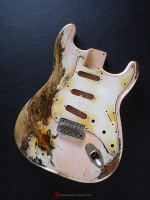 Fender Stratocaster Relic Shell Pink Allparts Replacement Body Made in USA (SOLD) - Image 6