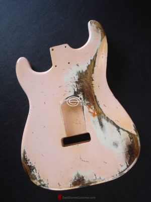 Fender Stratocaster Relic Shell Pink Allparts Replacement Body Made in USA (SOLD) - Image 7