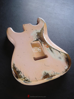 Fender Stratocaster Relic Shell Pink Allparts Replacement Body Made in USA (SOLD) - Image 9