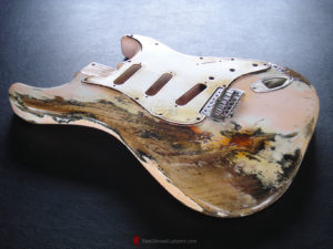 Fender Stratocaster Relic Shell Pink Allparts Replacement Body Made in USA (SOLD) - Image 10