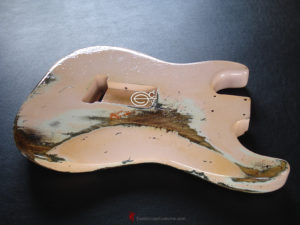 Fender Stratocaster Relic Shell Pink Allparts Replacement Body Made in USA (SOLD) - Image 11