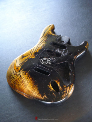 Fender Stratocaster Relic Black Allparts Replacement Body Made in USA (SOLD) - Image 4