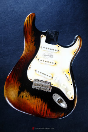 Fender Stratocaster Relic Black Allparts Replacement Body Made in USA (SOLD) - Image 6