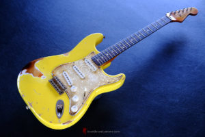 Fender Stratocaster Deluxe Powerhouse Relic Graffiti Yellow (SOLD) - Image 7