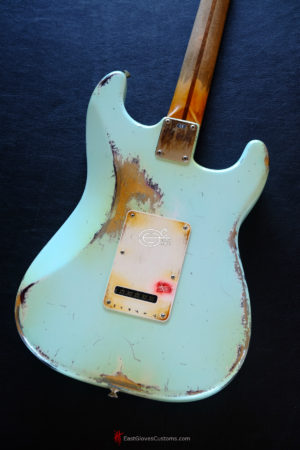 Fender Stratocaster Heavy Relic Surf Green Blue [Left Handed] - Image 5