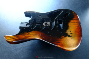 Fender Stratocaster Relic Black Allparts Replacement Body Made in USA (SOLD) - Image 4