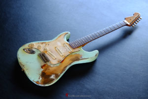 Fender Stratocaster Heavy Relic Surf Green Blue [Left Handed] - Image 8