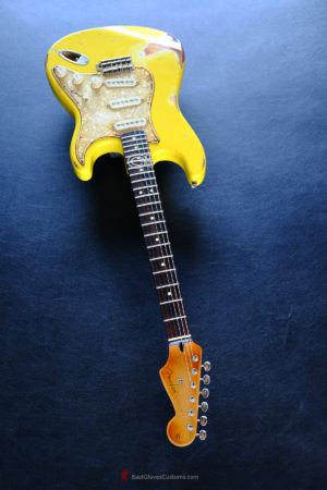 Fender Stratocaster Deluxe Powerhouse Relic Graffiti Yellow (SOLD) - Image 10
