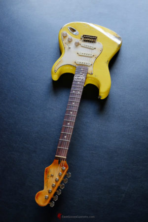 Fender Stratocaster Relic Graffiti Yellow (SOLD) - Image 10