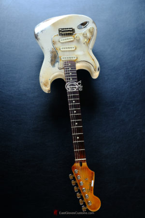 Fender Stratocaster Heavy Relic Vintage White Inspired by Mick Mars [Left Handed] (SOLD) - Image 11