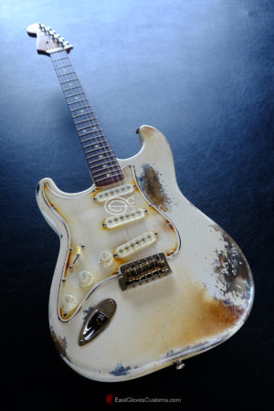 Fender Stratocaster Heavy Relic Vintage White Inspired by Mick Mars [Left Handed] (SOLD)