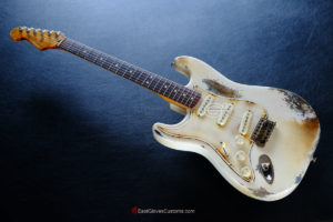 Fender Stratocaster Heavy Relic Vintage White Inspired by Mick Mars [Left Handed] (SOLD) - Image 8