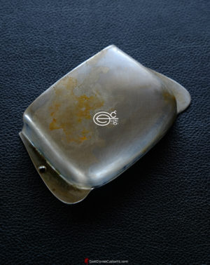 (#P21) PRECISION BASS ASHTRAY CHROME BRIDGE COVER AGED RELIC (SOLD) - Image 2