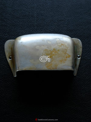 (#P21) PRECISION BASS ASHTRAY CHROME BRIDGE COVER AGED RELIC (SOLD) - Image 4