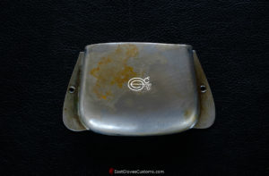 (#P21) PRECISION BASS ASHTRAY CHROME BRIDGE COVER AGED RELIC (SOLD)