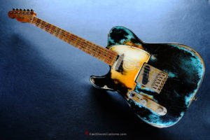 Fender Telecaster Inspired by Joe Strummer Heavy Relic Black on Blue [Left Handed] (SOLD) - Image 8