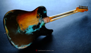 Fender Telecaster Inspired by Joe Strummer Heavy Relic Black on Blue [Left Handed] (SOLD) - Image 9