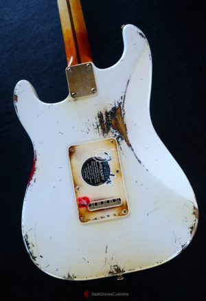Fender Stratocaster Olympic White Hot Rod Sam Ash 48th Street Aged Relic (SOLD) - Image 4