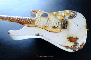 Fender Stratocaster Olympic White Hot Rod Sam Ash 48th Street Aged Relic (SOLD) - Image 5