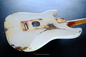 Fender Stratocaster Olympic White Hot Rod Sam Ash 48th Street Aged Relic (SOLD) - Image 6