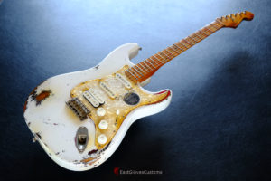 Fender Stratocaster Olympic White Hot Rod Sam Ash 48th Street Aged Relic (SOLD) - Image 8