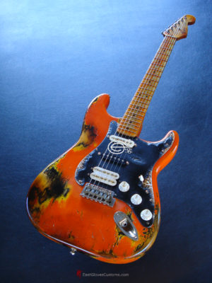 Fender Squier Series Stratocaster Heavy Aged Relic Orange (SOLD) - Image 2