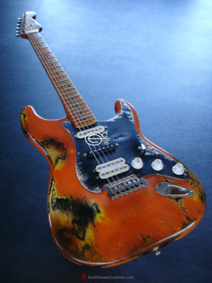 Fender Squier Series Stratocaster Heavy Aged Relic Orange (SOLD)