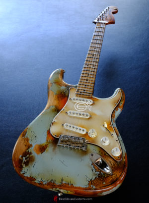 Fender Stratocaster Relic Blue Gray in USA (SOLD)