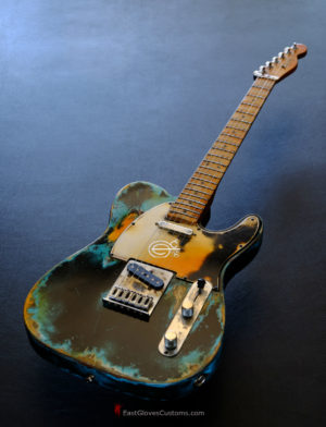 Fender Telecaster Black on Blue Inspired by Joe Strummer Heavy Relic (SOLD)