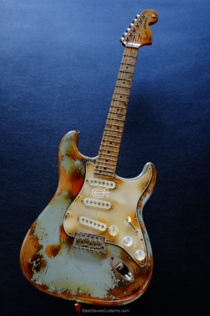 Fender Stratocaster Relic Blue Gray in USA (SOLD) - Image 3