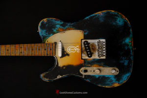 Fender Telecaster Inspired by Joe Strummer Heavy Relic Black on Blue [Left Handed] (SOLD) - Image 4