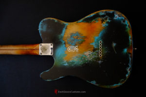 Fender Telecaster Black on Blue Inspired by Joe Strummer Heavy Relic (SOLD) - Image 5