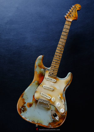 Fender Stratocaster Relic Blue Gray in USA (SOLD) - Image 9