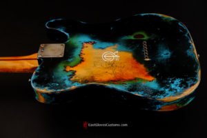 Fender Telecaster Inspired by Joe Strummer Heavy Relic Black on Blue [Left Handed] (SOLD) - Image 6