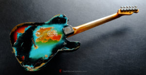 Fender Telecaster Heavy Relic Black/Blue over Sunburst [Left Handed] (SOLD) - Image 11