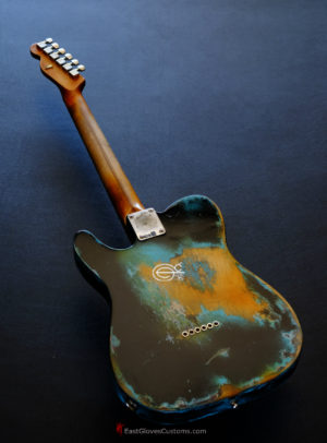 Fender Telecaster Black on Blue Inspired by Joe Strummer Heavy Relic (SOLD) - Image 7