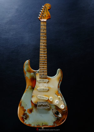 Fender Stratocaster Relic Blue Gray in USA (SOLD) - Image 11
